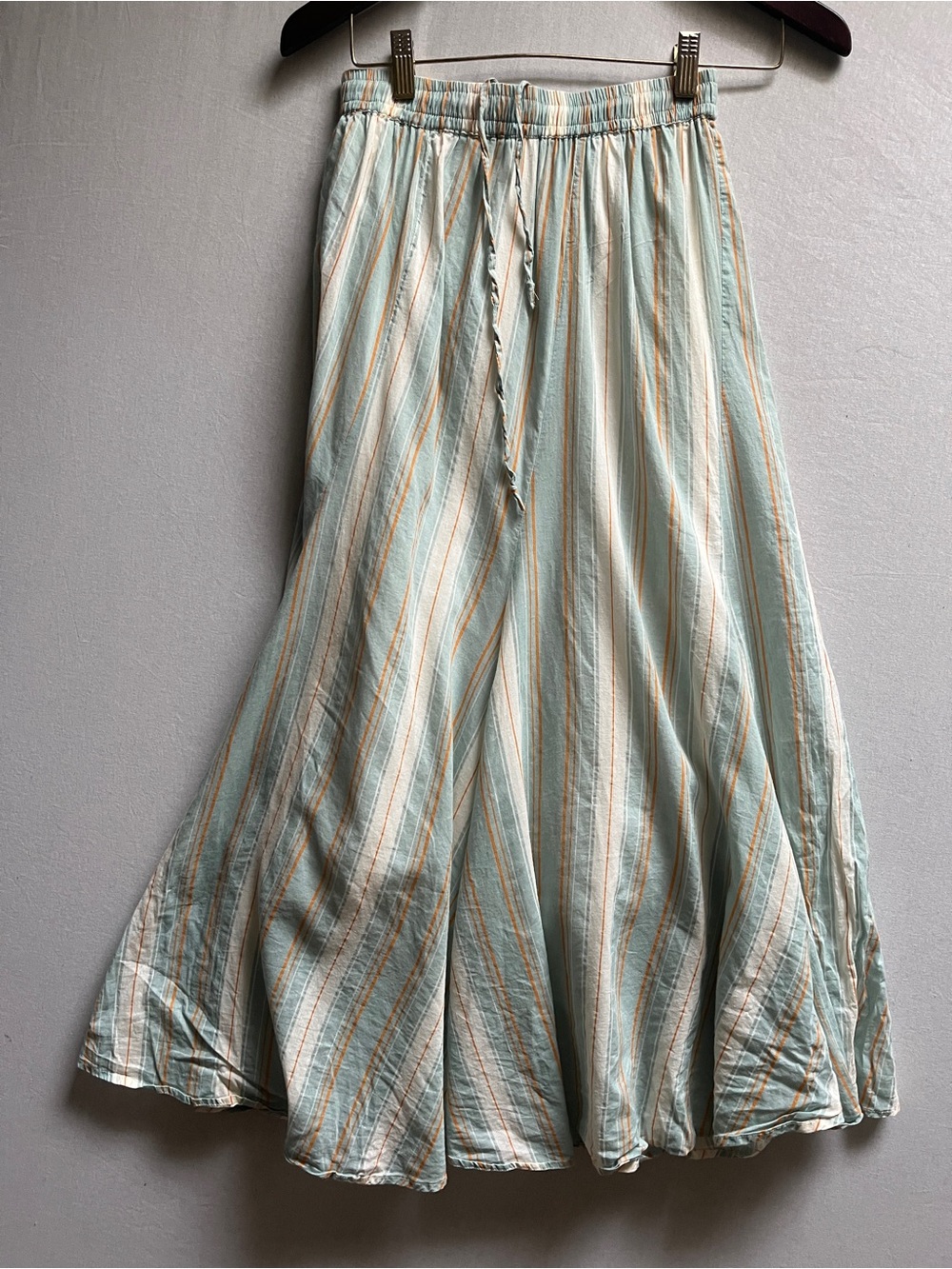 Earth Cotton Striped Maxi Skirt Sz XS